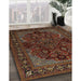 Traditional Red Persian Rug in Family Room, tr2020