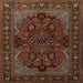 Square Traditional Red Persian Rug, tr2020