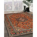 Machine Washable Traditional Saffron Red Rug in a Family Room, wshtr2021