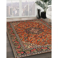 Traditional Saffron Red Persian Rug, tr2021