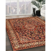 Traditional Saffron Red Persian Rug, tr2022