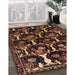 Machine Washable Traditional Night Red Rug in a Family Room, wshtr2025