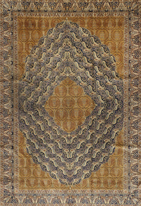 Machine Washable Traditional Peru Brown Rug, wshtr2026