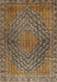 Machine Washable Traditional Peru Brown Rug, wshtr2026