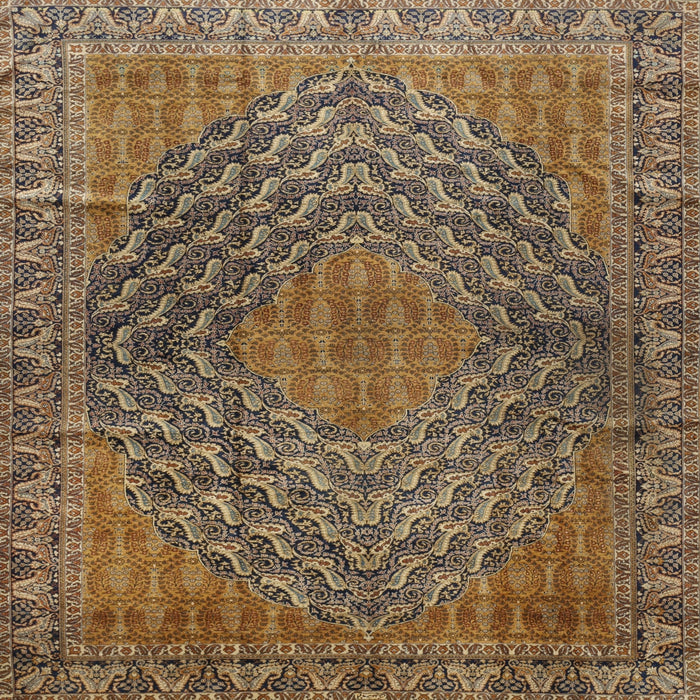 Square Traditional Brown Persian Rug, tr2026