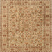 Square Traditional Yellow Orange Persian Rug, tr2029