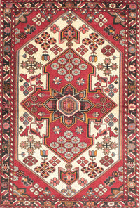 Machine Washable Traditional Red Rug, wshtr202