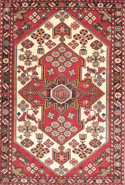 Machine Washable Traditional Red Rug, wshtr202