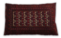 Traditional Classic Rectangular Cranberry Red Lumbar Throw Pillow, 13 inch by 19 inch, lbtr2031
