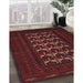 Traditional Cranberry Red Persian Rug in Family Room, tr2031
