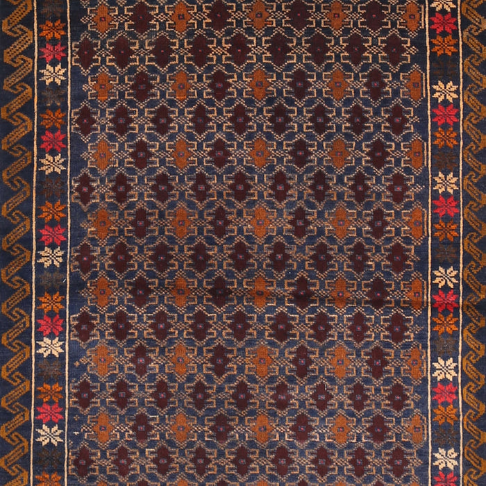 Machine Washable Traditional Chestnut Brown Rug, wshtr2033