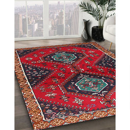 Machine Washable Traditional Red Rug in a Family Room, wshtr2035