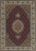 Traditional Khaki Green Medallion Rug, tr2038