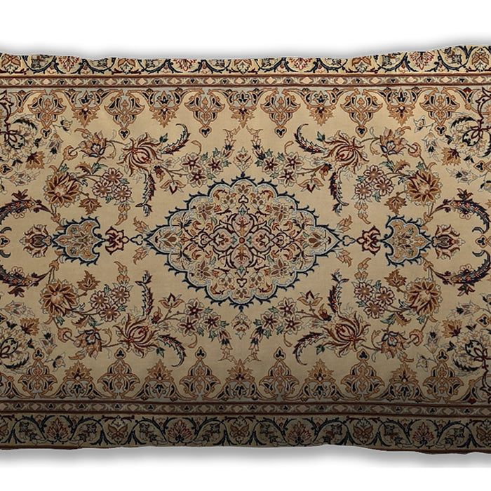 Traditional Classic Rectangular Sienna Brown Lumbar Throw Pillow, 13 inch by 19 inch, lbtr2039