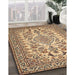 Machine Washable Traditional Sienna Brown Rug in a Family Room, wshtr2039