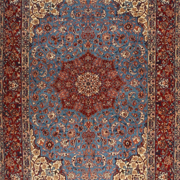 Machine Washable Traditional Saffron Red Rug, wshtr2040