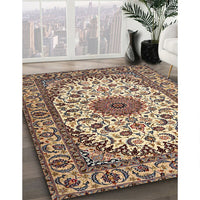 Traditional Reddish Brown Medallion Rug, tr2041