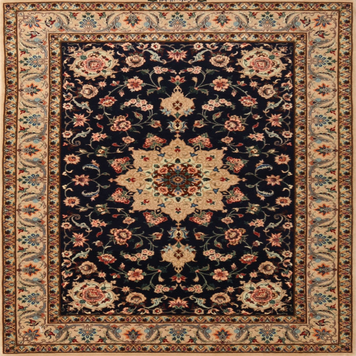 Square Traditional Bakers Brown Persian Rug, tr2043
