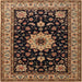 Square Traditional Bakers Brown Persian Rug, tr2043