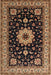 Machine Washable Traditional Bakers Brown Rug, wshtr2043