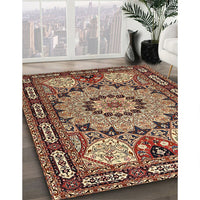 Traditional Sand Brown Persian Rug, tr2044