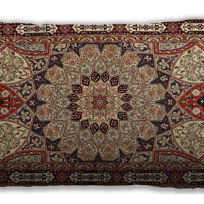 Traditional Classic Rectangular Brown Sand Brown Lumbar Throw Pillow, 13 inch by 19 inch, lbtr2044