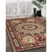 Traditional Sand Brown Persian Rug in Family Room, tr2044