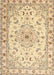 Traditional Brown Gold Persian Rug, tr2045