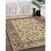 Machine Washable Traditional Sienna Brown Rug in a Family Room, wshtr2047