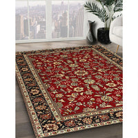 Traditional Orange Brown Persian Rug, tr2048