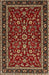 Machine Washable Traditional Orange Brown Rug, wshtr2048