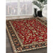 Traditional Orange Brown Persian Rug in Family Room, tr2048