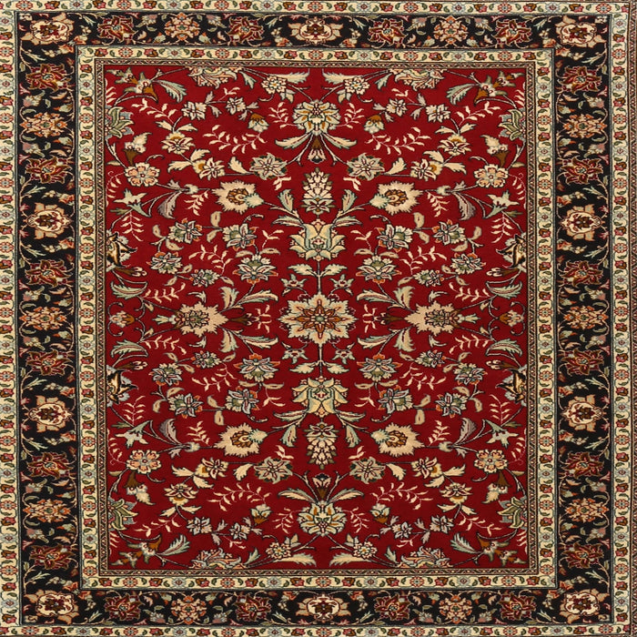 Square Traditional Orange Brown Persian Rug, tr2048