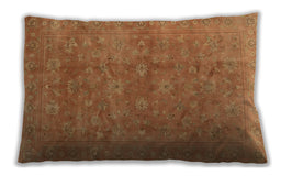Traditional Classic Rectangular Orange Red Orange Lumbar Throw Pillow, 13 inch by 19 inch, lbtr2049