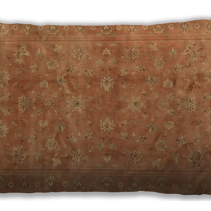 Traditional Classic Rectangular Orange Red Orange Lumbar Throw Pillow, 13 inch by 19 inch, lbtr2049