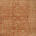 Square Traditional Orange Red Persian Rug, tr2049