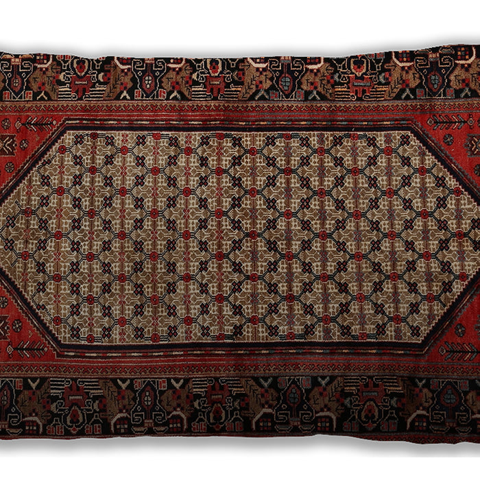 Traditional Classic Rectangular Petra Gold Brown Lumbar Throw Pillow, 13 inch by 19 inch, lbtr204
