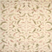 Square Traditional Golden Blonde Gold Persian Rug, tr2050