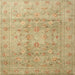 Square Traditional Bronze Brown Persian Rug, tr2052