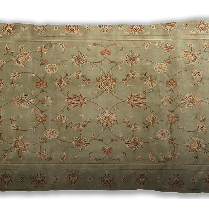 Traditional Classic Rectangular Bronze Brown Lumbar Throw Pillow, 13 inch by 19 inch, lbtr2052