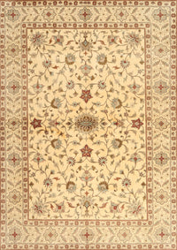 Machine Washable Traditional Orange Rug, wshtr2053