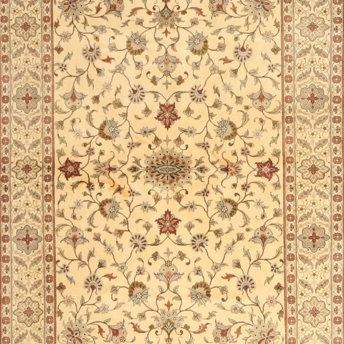 Machine Washable Traditional Orange Rug, wshtr2053