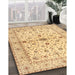 Machine Washable Traditional Orange Rug in a Family Room, wshtr2053