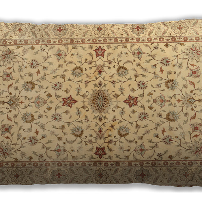 Traditional Classic Rectangular Orange Lumbar Throw Pillow, 13 inch by 19 inch, lbtr2053