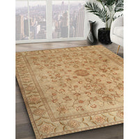 Traditional Sand Brown Persian Rug, tr2055