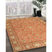 Machine Washable Traditional Orange Rug in a Family Room, wshtr2056