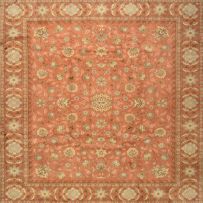 Square Traditional Orange Persian Rug, tr2056