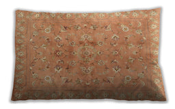 Traditional Classic Rectangular Orange Lumbar Throw Pillow, 13 inch by 19 inch, lbtr2057