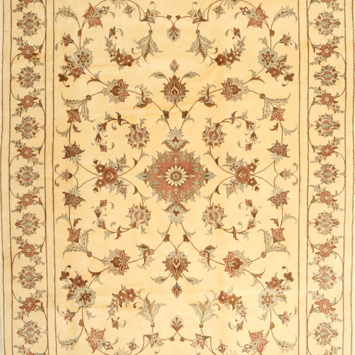 Traditional Mustard Yellow Persian Rug, tr2058