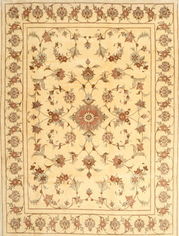 Machine Washable Traditional Mustard Yellow Rug, wshtr2058
